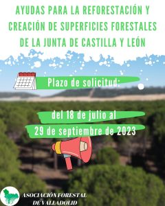 Ayudas para reforestación de la Junta de Castilla y León